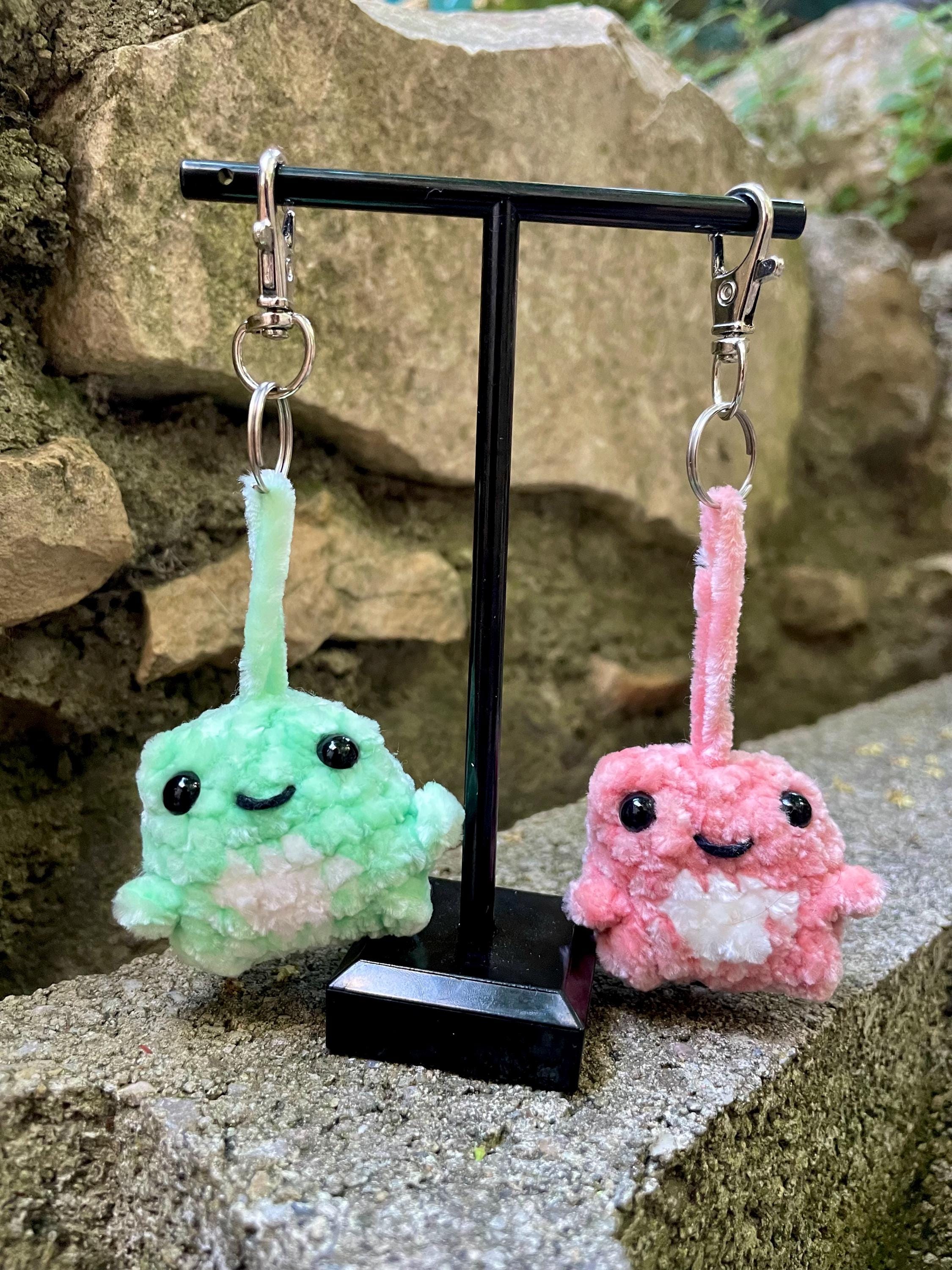 Porte-clé grenouille mignonne en crochet