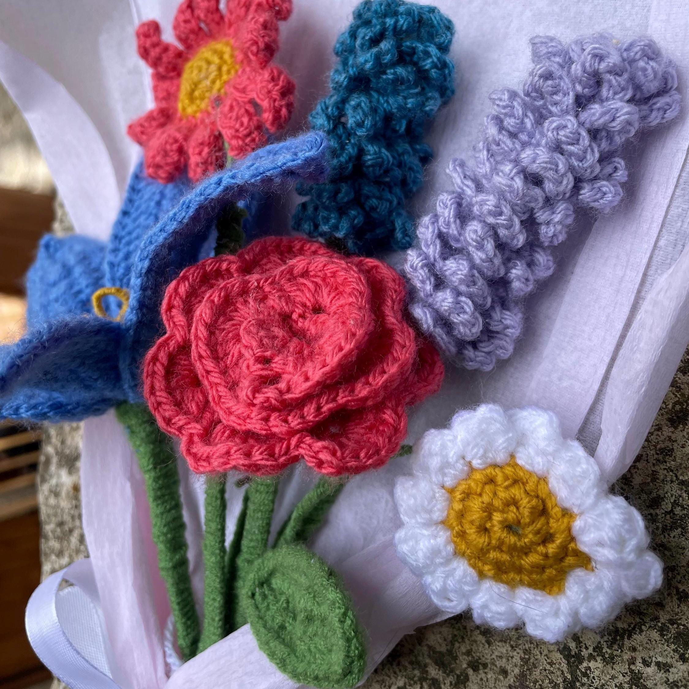 Bouquet de Fleurs au Crochet – Cadeau Fait Main Coloré
