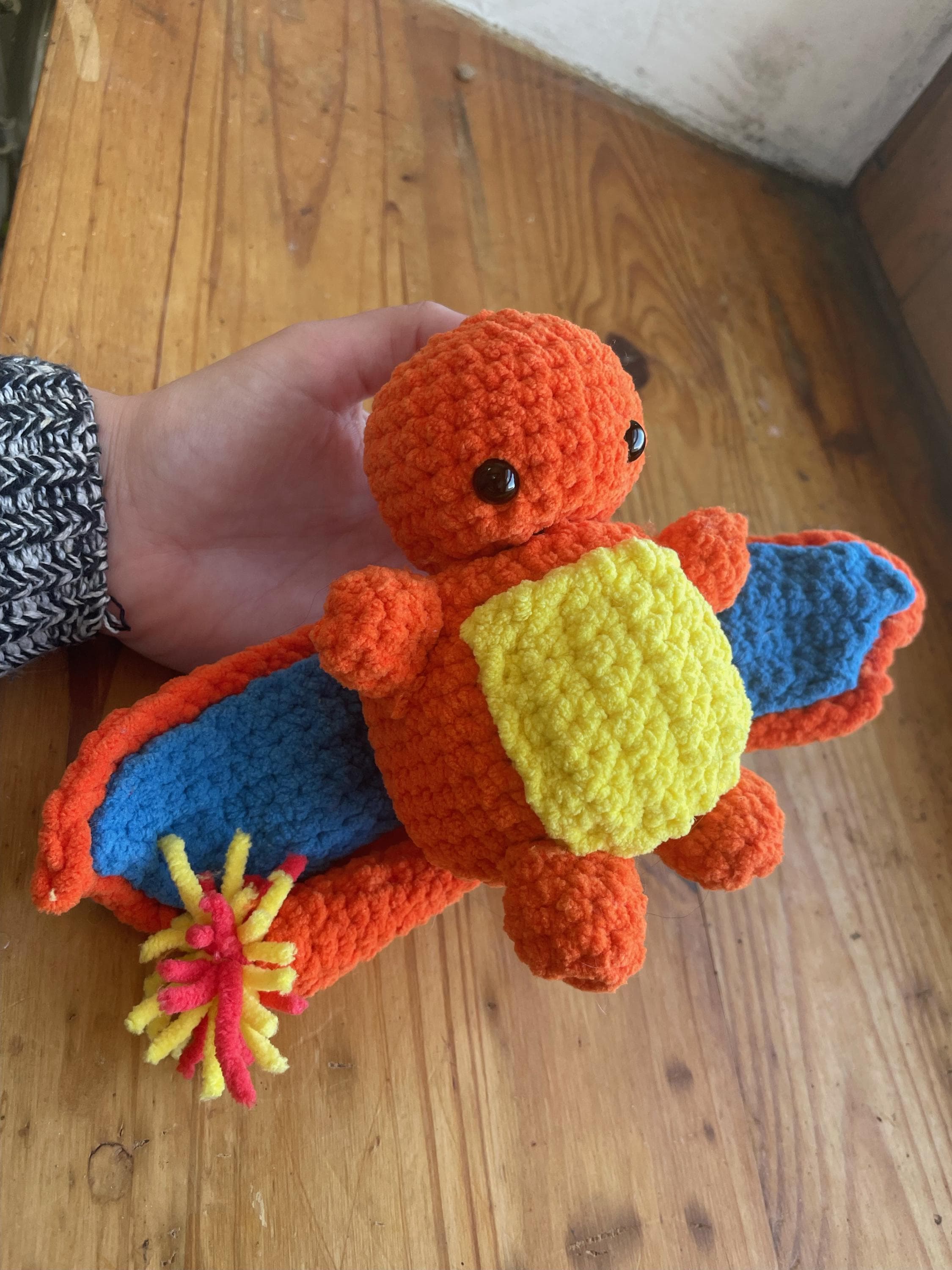 Patron Crochet Dragon de Feu