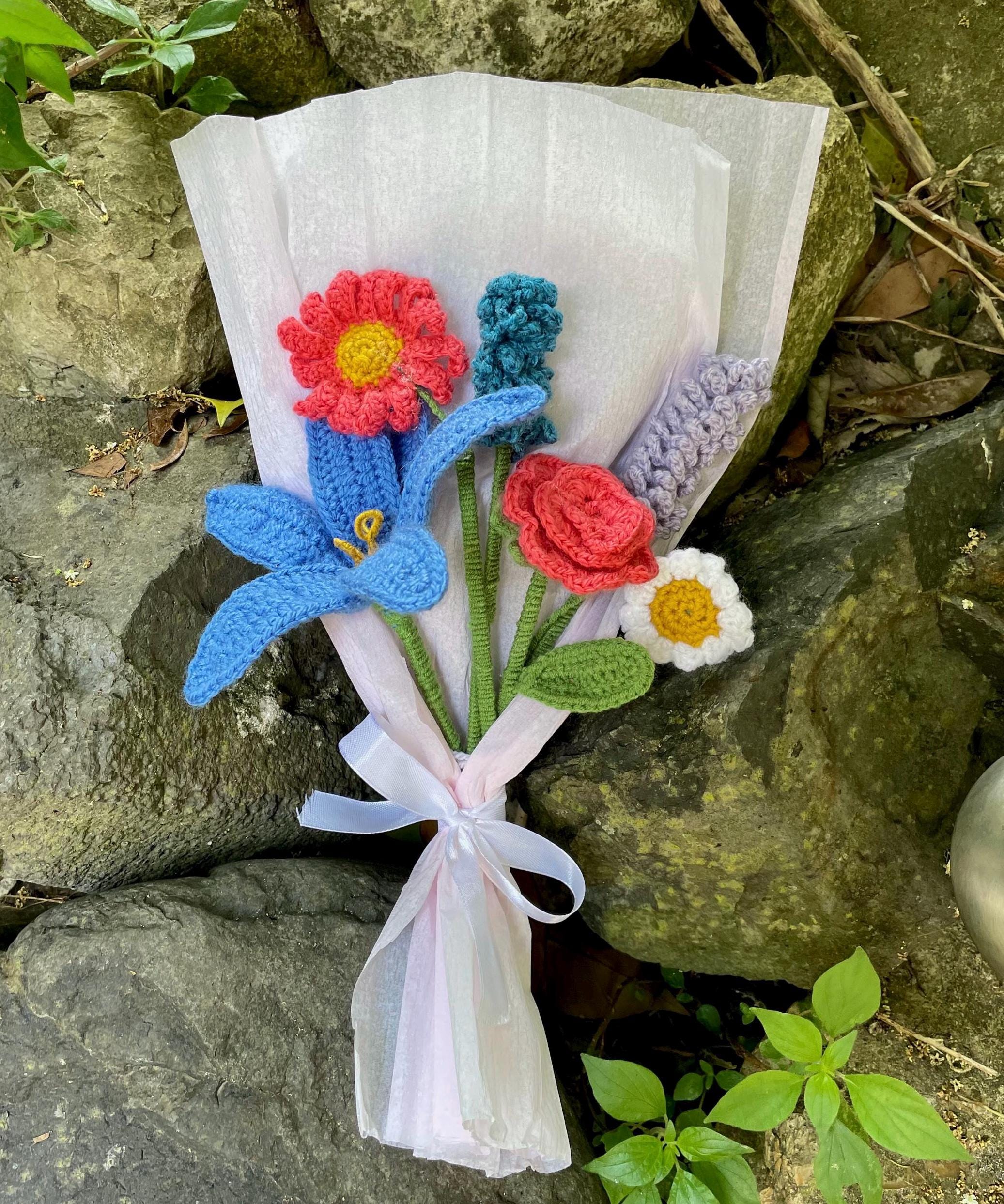 Bouquet de Fleurs au Crochet – Cadeau Fait Main Coloré