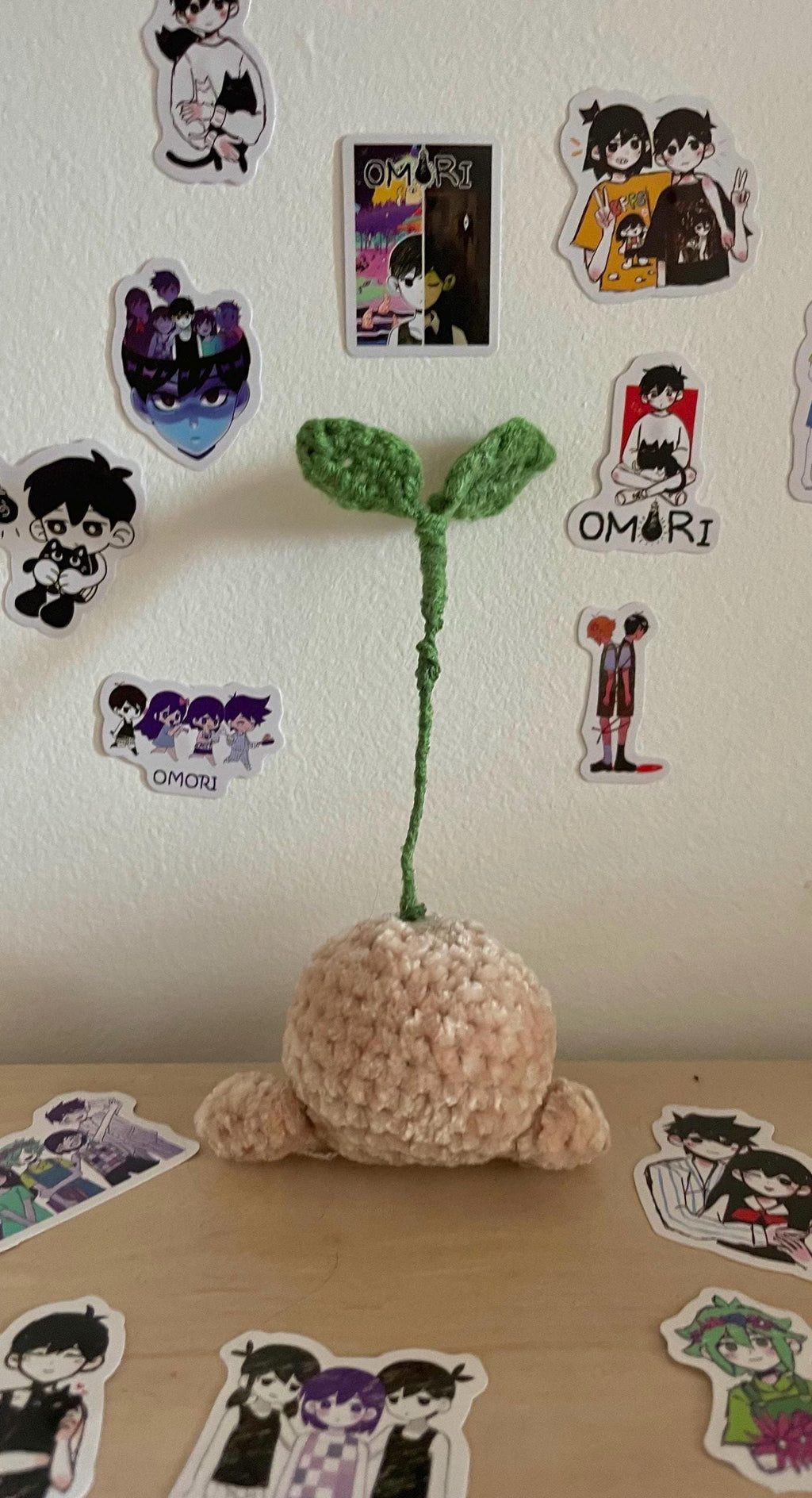 Sprout Mole en crochet – peluche inspirée du jeu vidéo Omori
