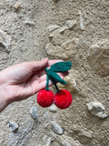 Porte-clé fruit au crochet - Cerise, pastèque citron, pêche, ananas