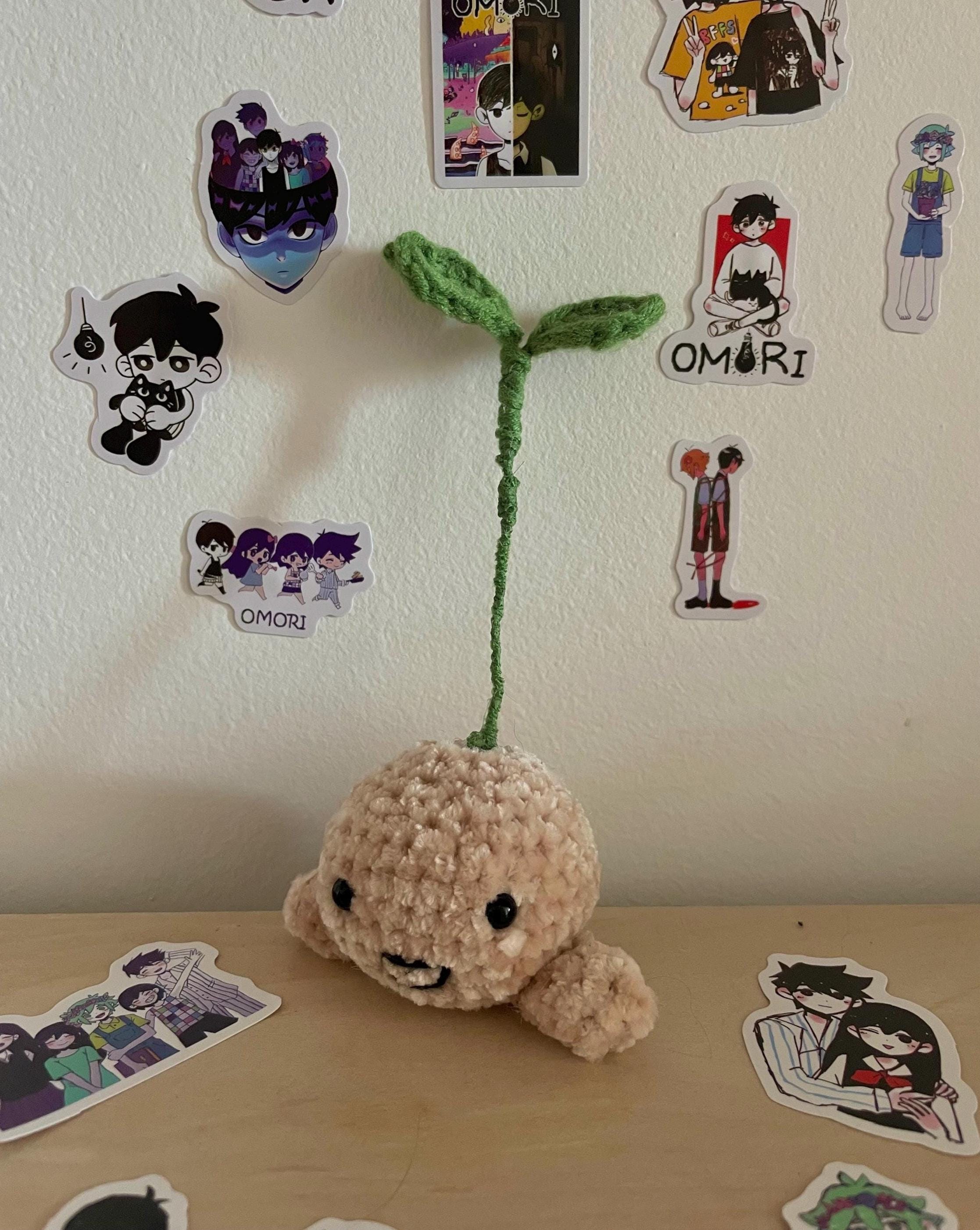 Sprout Mole en crochet – peluche inspirée du jeu vidéo Omori