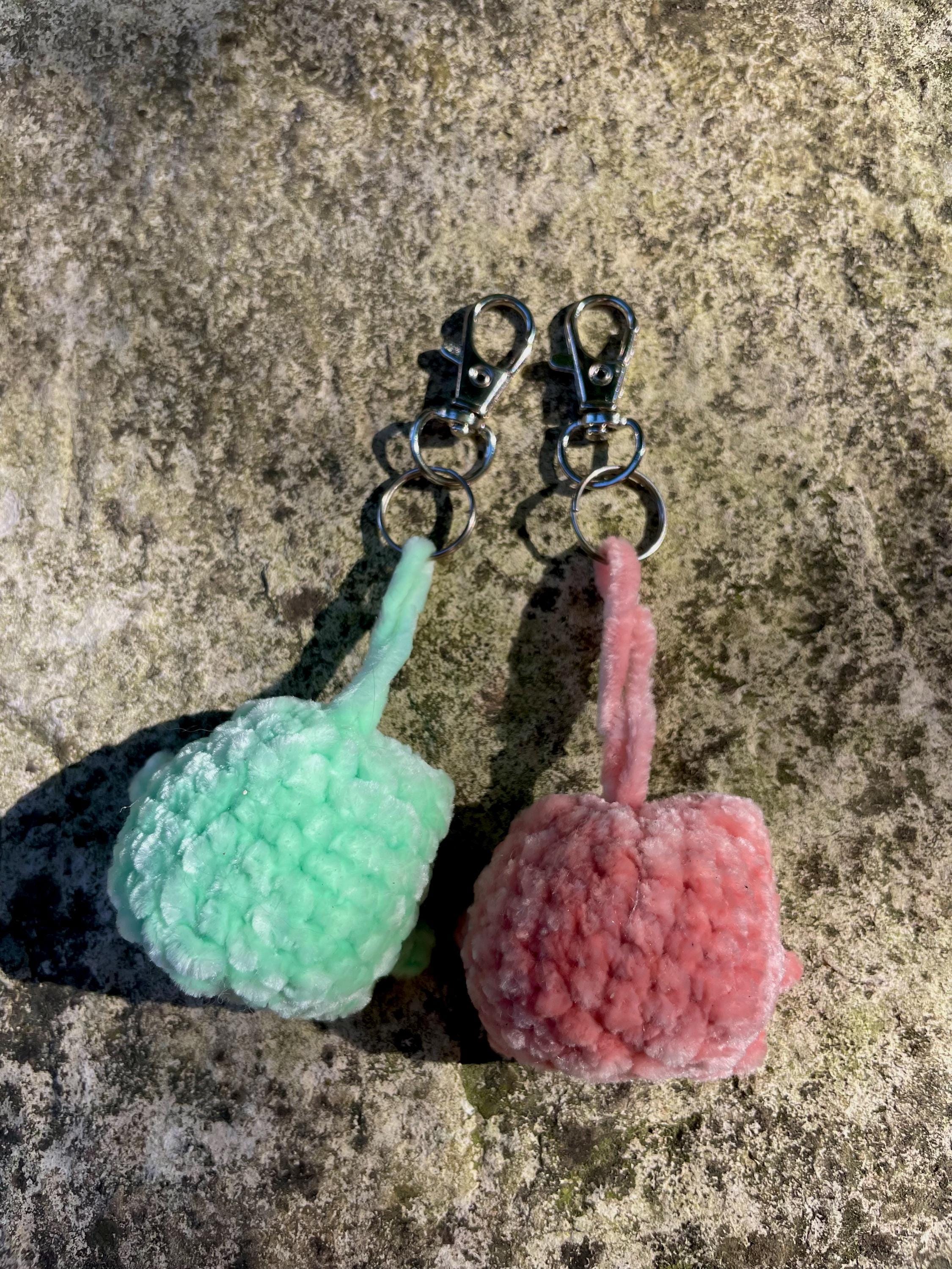 Porte-clé grenouille mignonne en crochet