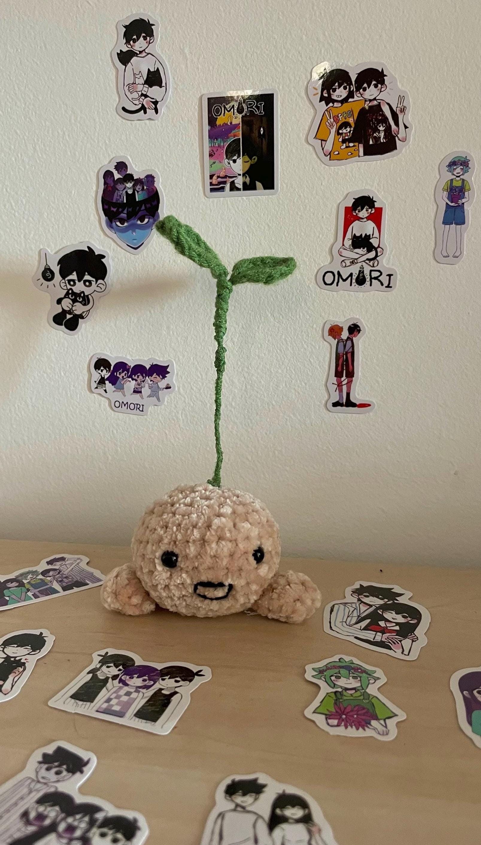 Sprout Mole en crochet – peluche inspirée du jeu vidéo Omori