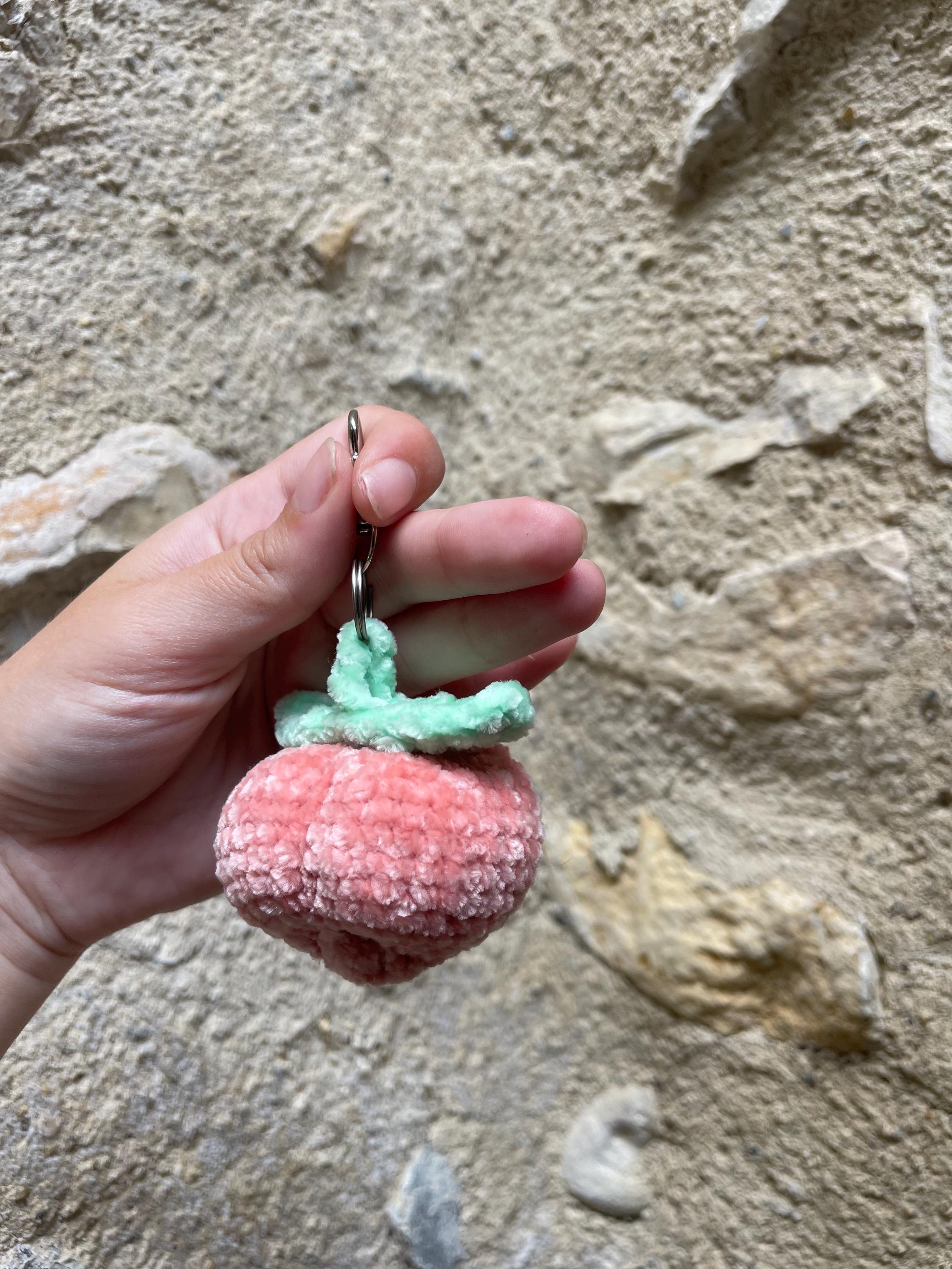 Porte-clé fruit au crochet - Cerise, pastèque citron, pêche, ananas